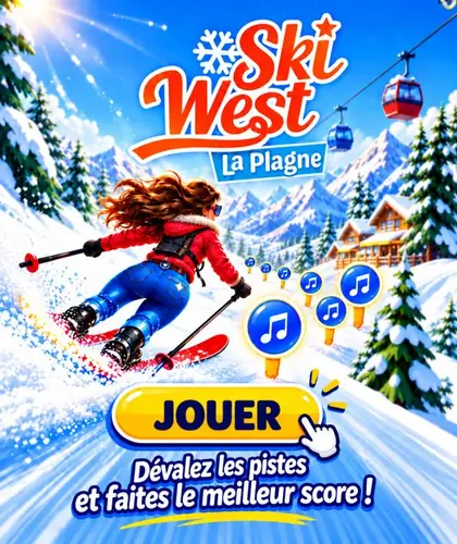 Jeu vidéo Ski West à La Plagne : dévalez les pistes et faites le meilleur score