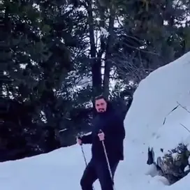 Descente à ski à La Plagne
