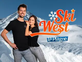 Affiche Ski West à La Plagne